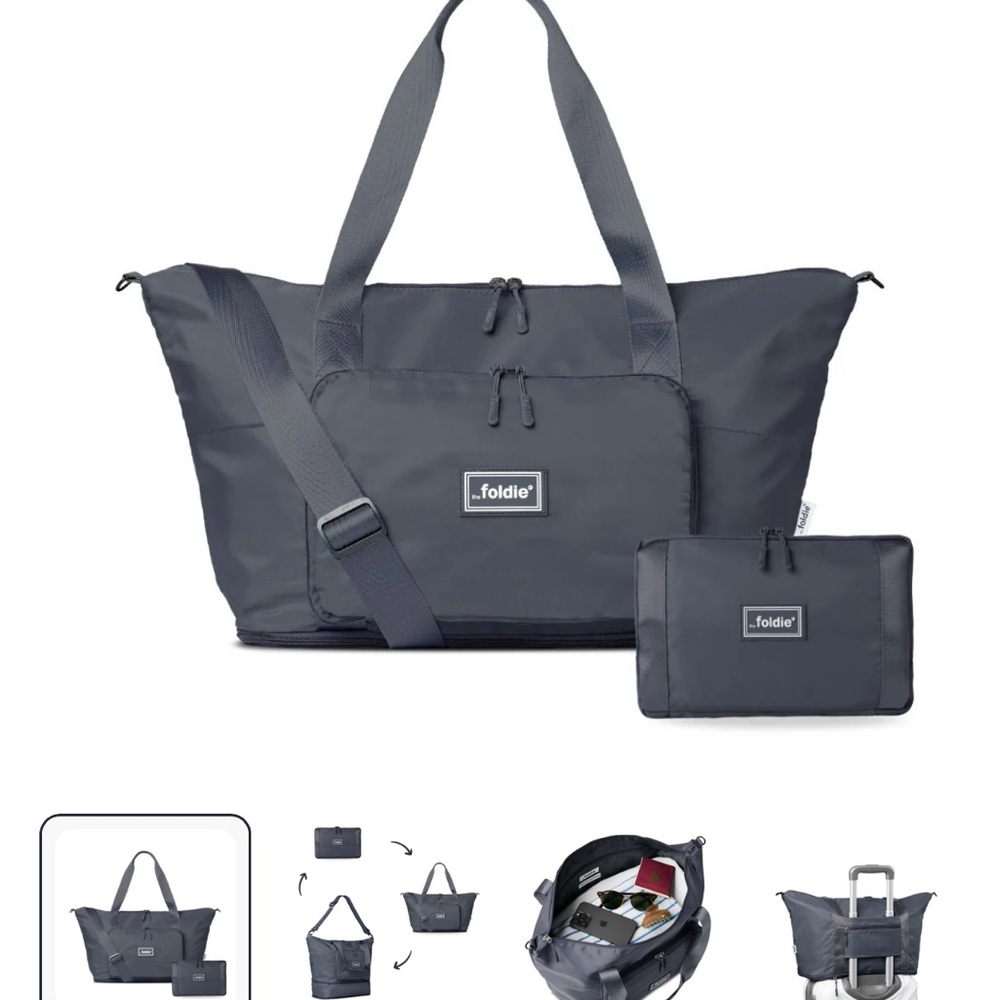 NWT! Foldie Travel Bag Gray 40L